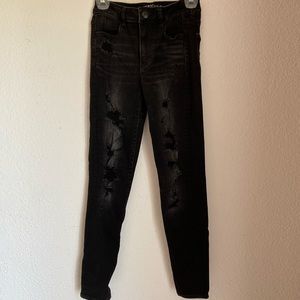 American Eagle Outfitters ripped skinny jeans